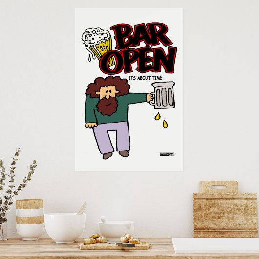 Poster Bar open (Cuisine)