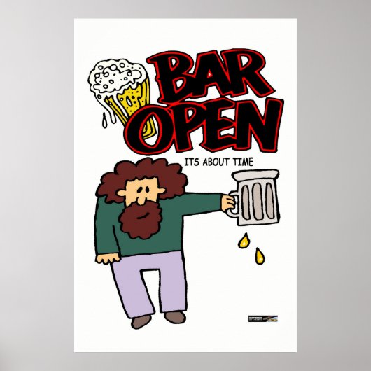 Poster Bar open (Devant)