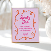 Poster Bar Spritz rose Orange
