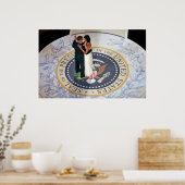 Poster Barack et Michelle Obama dansent le bal inaugural (Cuisine)
