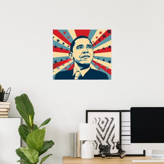 Poster Barack Obama (Bureau à domicile)