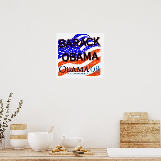 POSTER BARACK OBAMA 2008 (Cuisine)