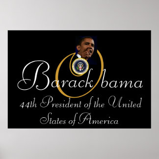 Poster Barack Obama 44ème Président 52"x35" commémoratif