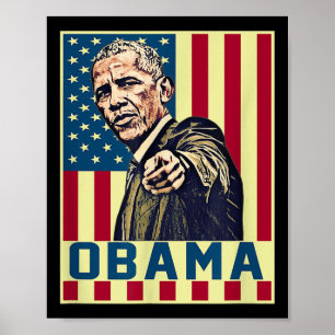 Poster Barack Obama 44ème Président américain Pop Art Vin