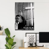 Poster Barack Obama B&W (Bureau à domicile)