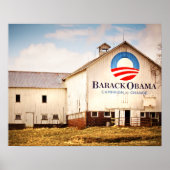 Poster Barack Obama Campagne présidentielle Barn (Devant)