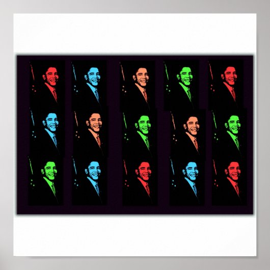 Poster Barack Obama Collage (Devant)
