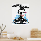 Poster Barack Obama est ma fille à la maison (Cuisine)