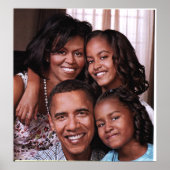 Poster Barack Obama et sa famille_ Poster_by Elenne (Devant)