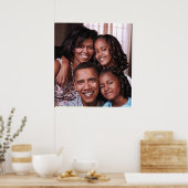 Poster Barack Obama et sa famille_ Poster_by Elenne (Cuisine)
