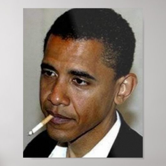 Poster Barack Obama fume (Devant)