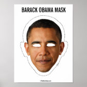 Poster Barack Obama Mask Cutout (Devant)