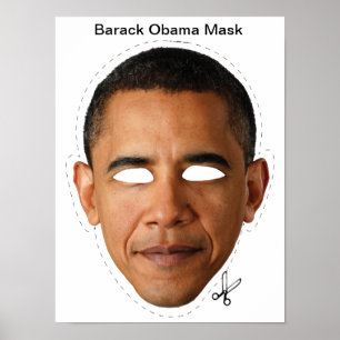 Poster Barack Obama Masque