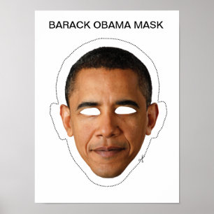 Poster Barack Obama Masque