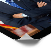 Poster Barack Obama Photo 44ème Président Potus Patriotic (Coin)