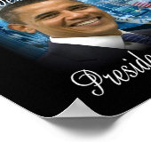 Poster Barack Obama Président des États-Unis (Coin)
