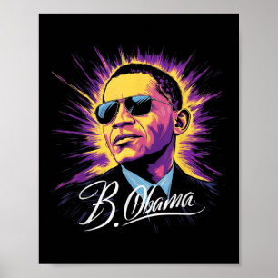 Poster Barack Obama Président Portrait Patriotique