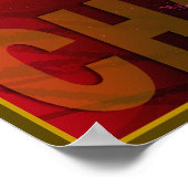 Poster Barack Obama Red & Gold (Coin)