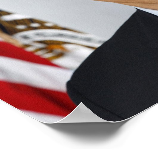 Poster Barack Obama US President White House Portrait (Coin)