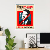 Poster Barack Obama Vers Le Socialisme (Bureau à domicile)