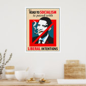 Poster Barack Obama Vers Le Socialisme (Cuisine)