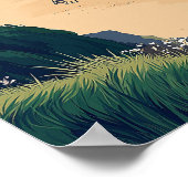 Poster Barafundle Bay Beach Wales (Coin)