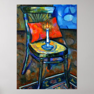 Poster Baranoff-Rossine - Chaise avec bougie