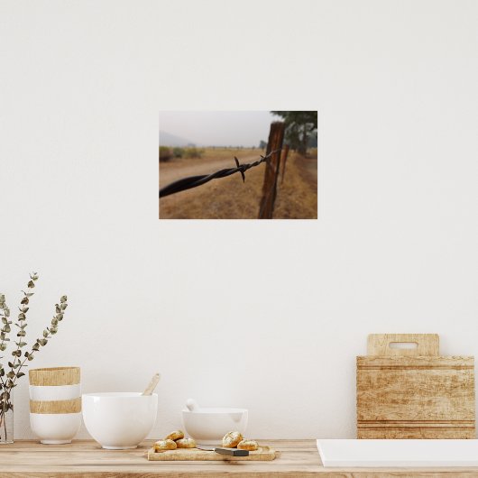 Poster Barb Wire Fence (Cuisine)