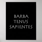 Poster Barba sapientes (Devant)