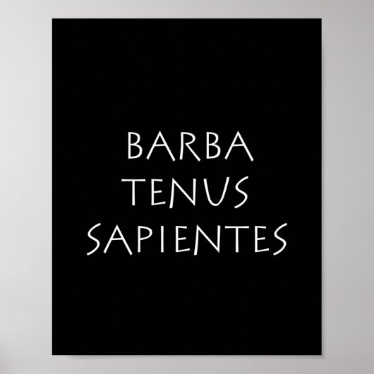 Poster Barba sapientes (Devant)