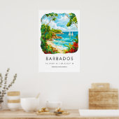 Poster Barbados Aquarelle 2 (Cuisine)