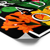 Poster Barbados Bajan Wildflower Pride Floral (Coin)