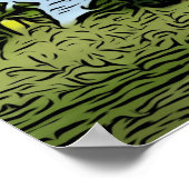 Poster Barbados Beach Palm Trees (Coin)