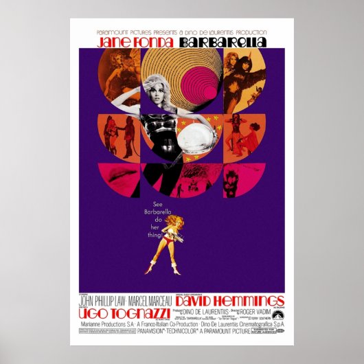 Poster Barbarella 1968 (Devant)