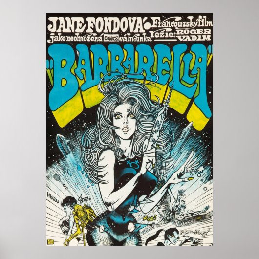 Poster Barbarella Vintage Tchèque (Devant)