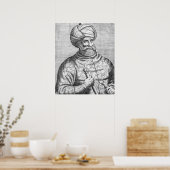 Poster Barbarossa, illustration de Andre Thevet (Cuisine)