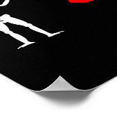 Poster Barbe noire Jolly roger Drapeau Pirate Squelette H (Coin)