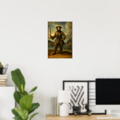 Poster Barbe noire le pirate (Bureau à domicile)