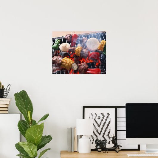 Poster Barbecue (Bureau à domicile)