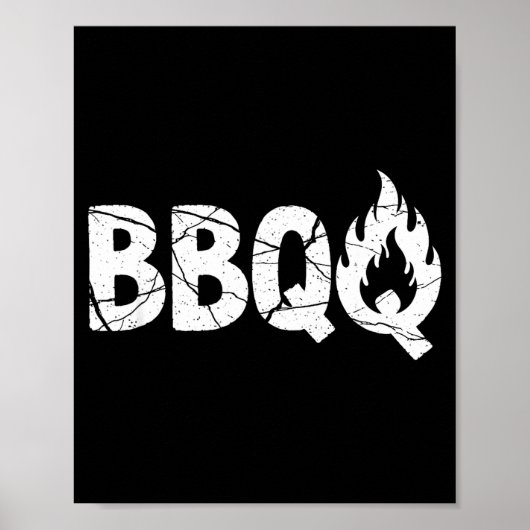 Poster Barbecue Bbq Joke Gift For Grill Timer Smoker Camn (Devant)