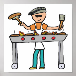 Poster Barbecue Grillmaster BBQ