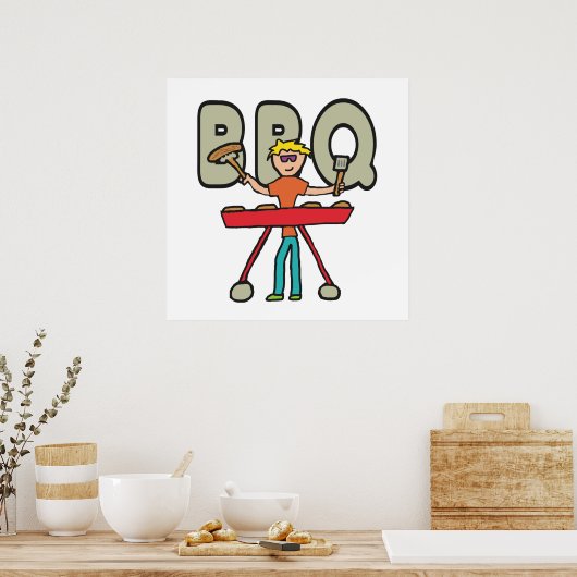 Poster Barbecue Grillmaster BBQ (Cuisine)