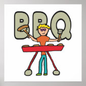 Poster Barbecue Grillmaster BBQ (Devant)