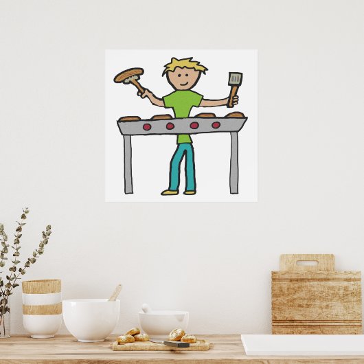 Poster Barbecue Grillmaster BBQ (Cuisine)