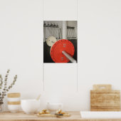 Poster Barbell en gym (Cuisine)