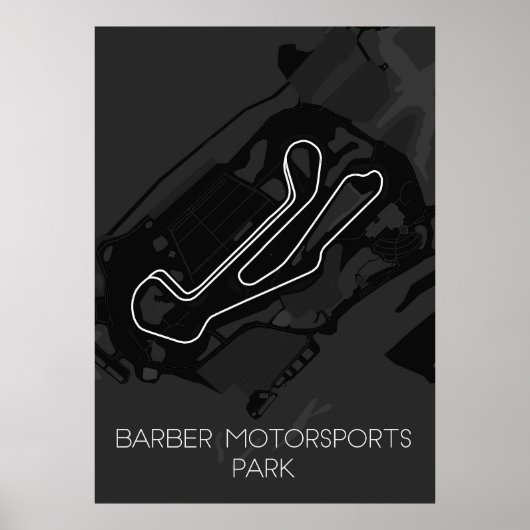 Poster Barber Motorsports Park (Devant)