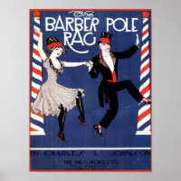 Barber Pot Rag Vintage feuille de musique Couvertu