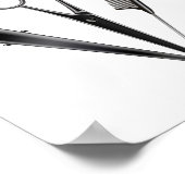 Poster Barber Shop Coiffeur Moderne (Coin)