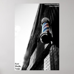 Poster Barber Shop Pole