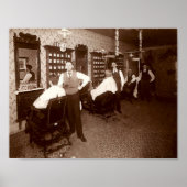 Poster Barber Shop vers 1910 (Devant)